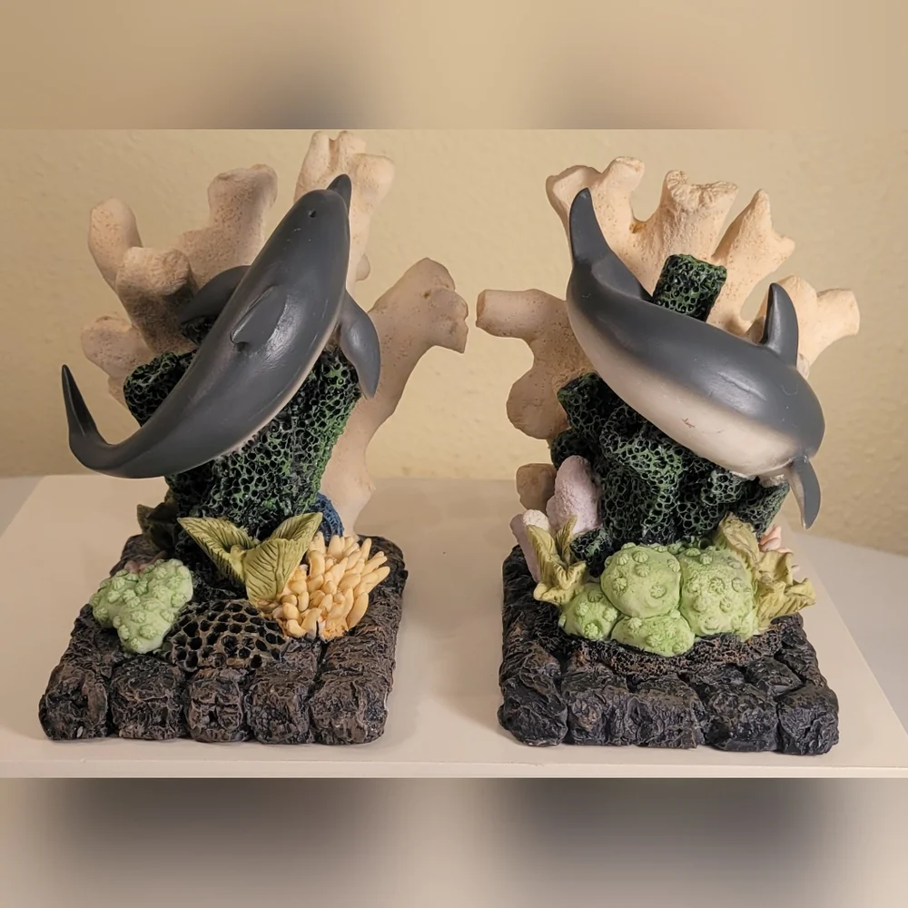 Dolphin Coral Reef Bookends - Picture 7 of 9